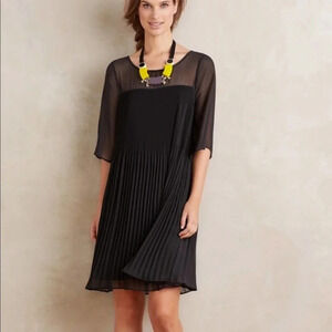 Anthropologie Maeve Edie Black Swing Dress 4